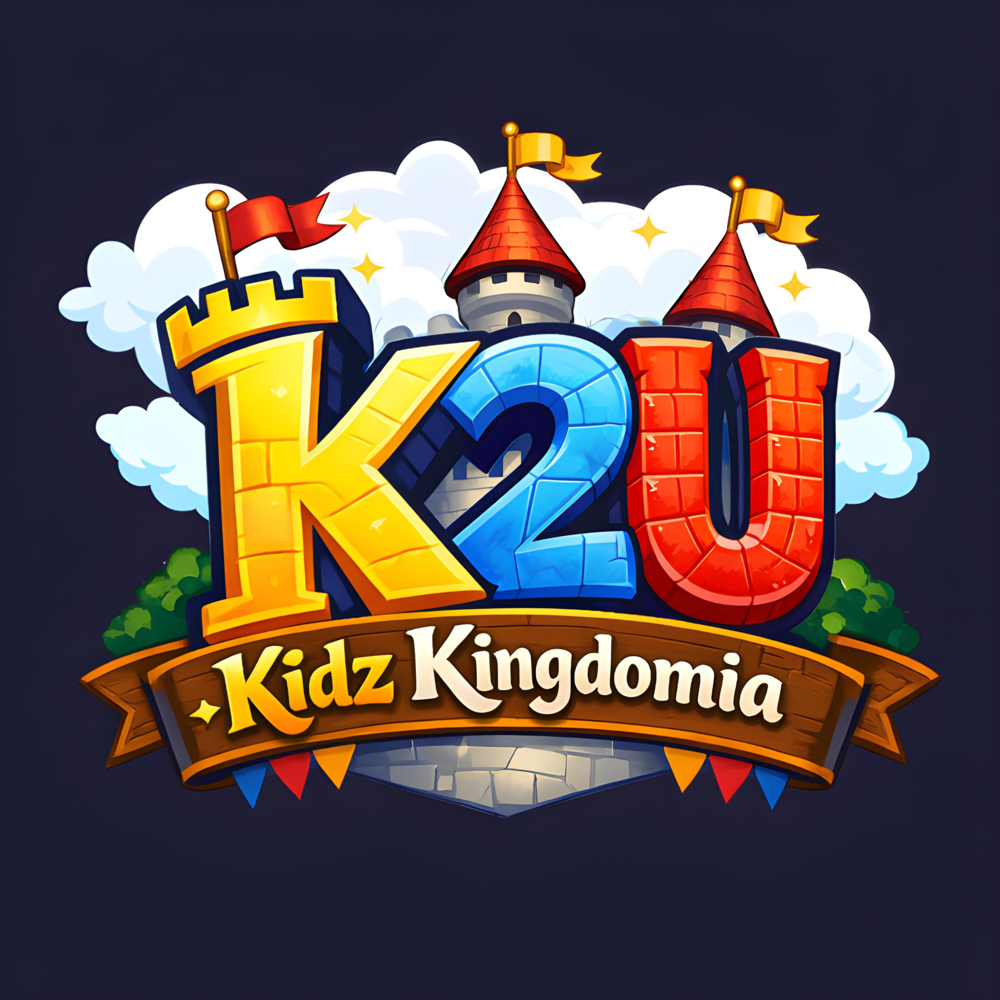 K2U Kidz Kingdomia castle logo